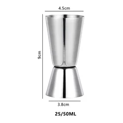 Premium Stainless Steel Dual-Measure Cocktail Jigger (25ml 50ml)