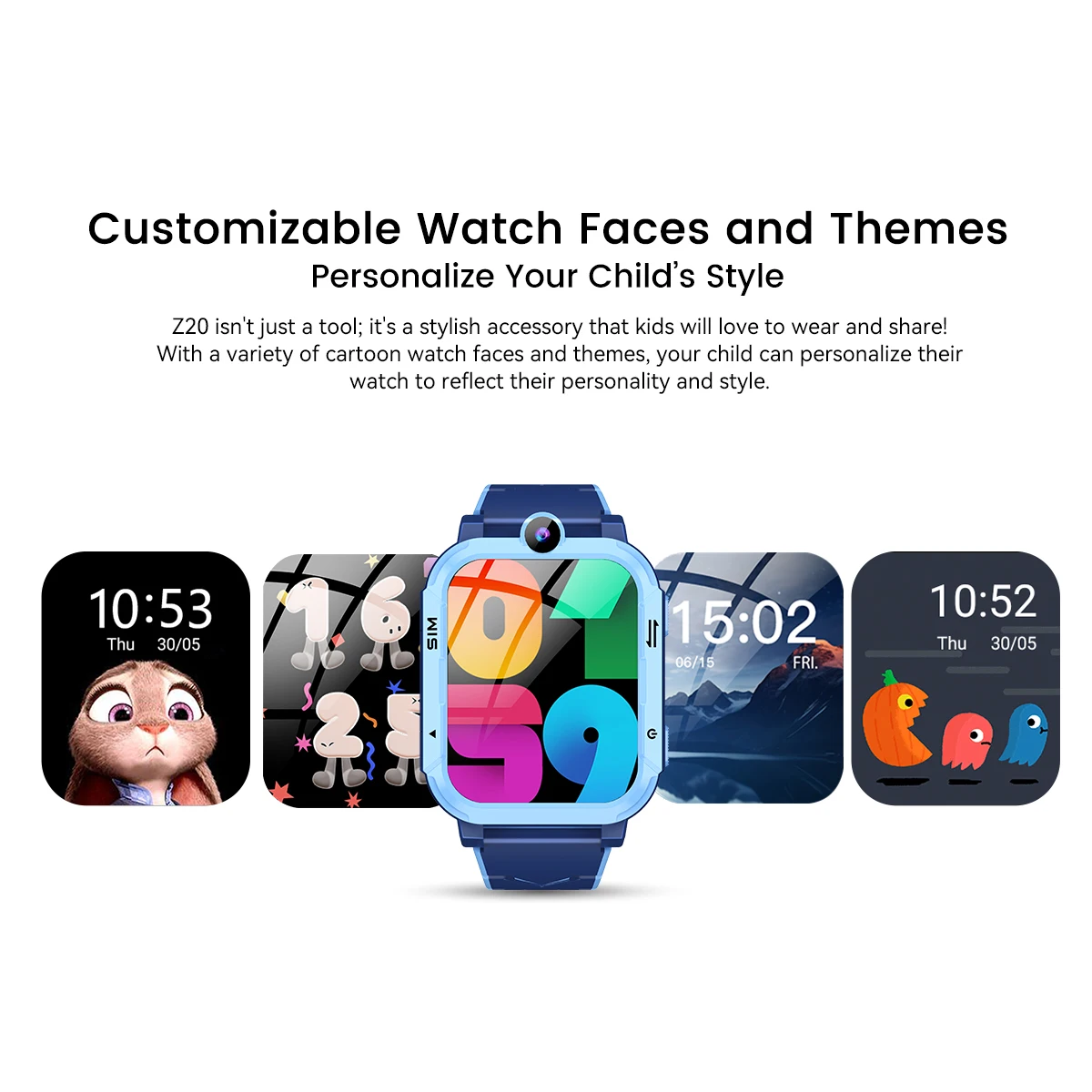 OSCAL Blackview Z20 Kids Smart Watch , GPS WIFI Video Call Child Smartwatch , Monitor Tracker Location IP67 4G Watch , 800 mAh