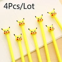 4pcs/lot 0.38mm Cute Yellow Gel Ink Pen Business Gift Stationery School and Office Supplies Birthday Gift Office Accessories 1
