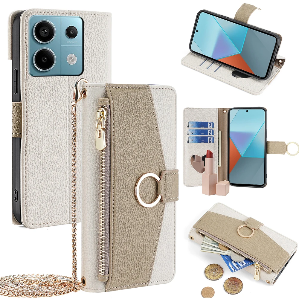 Custodia Con Tracolla OneFlow Twist Per Xiaomi Redmi Note 8 Pro: Cover In Silicone Con Cordino Staccabile, Protezione 360°, Bianco Argento