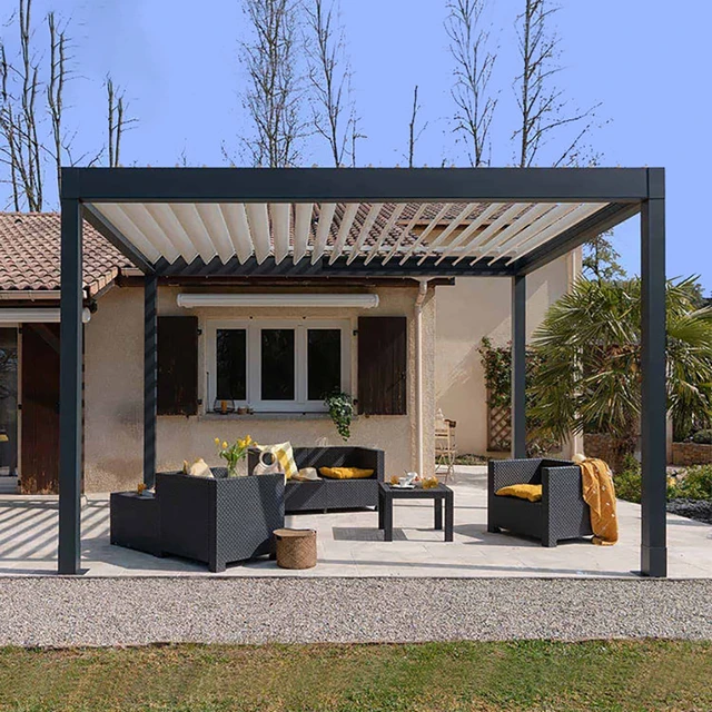 Maison Exclusive - Tonnelle avec toit à persienne 3x4 m Anthracite