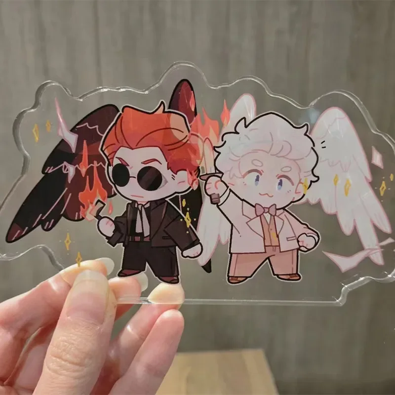 Good Omens Gift Toy Figures Acrylic Stand Anime Model Action Figure Ornament Kids Accessories Models Desktop Ornaments