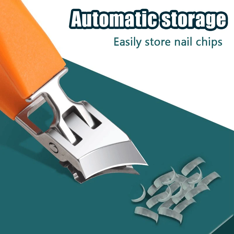 Professional Slanted Nail Clippers Wide Jaw Opening Anti-Splash Nail Clipper Stainless Steel Toenail Pliers Manicure Tools toe nail clipper,nail clipper,nail clippers