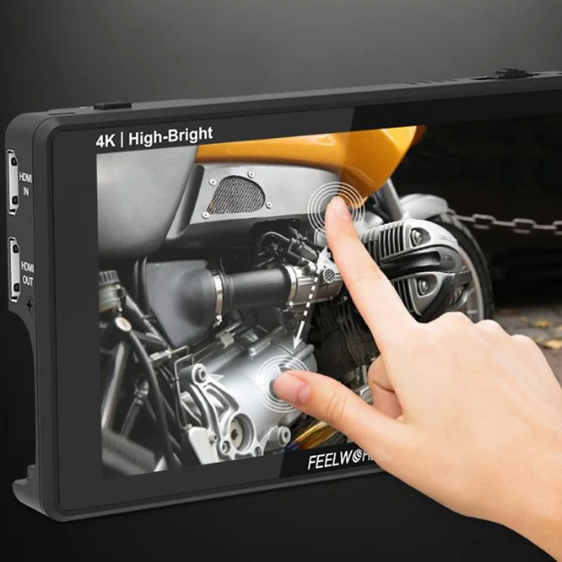 FEELWORLD LUT6 LUT6E LUT6S 6 Inch 2600nits 3D LUT Touch Screen on Camera Field DSLR Monitor with HDR Waveform for Stabilizer