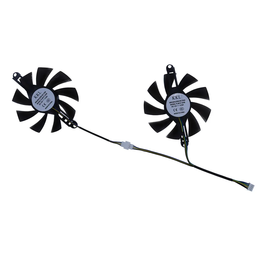 Conjunto 85 mm Gpu Coolerfan de Cartões Gráficospara Alseye Rx580placa de Video Vídeoplacas de Vídeo Video Fanpara Ziway Afox Mllse rx 580 8gbpara 51risc Rx6600mpara Jieshuo rx 6600msubstituir Fl8015 12vb Pcs - Imagem 5