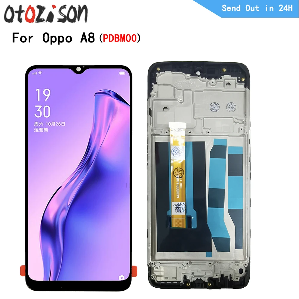 

6.5" IPS Screen For Oppo A8 PDBM00 LCD Display Screen Touch Panel Digitizer With Frame Assembly For Oppo A8
