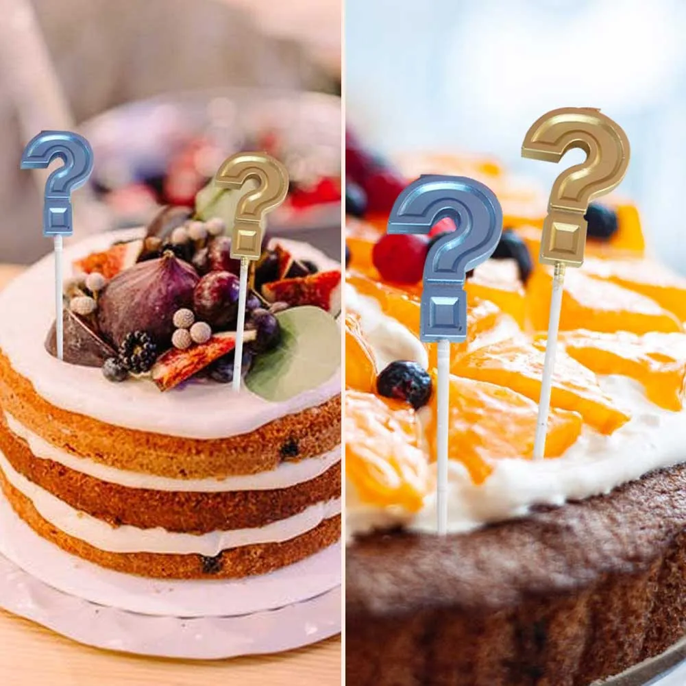

Birthday Candles Creative Question Mark Candle Happy Birthday Cake Decoration Dessert Topper Party Supplies