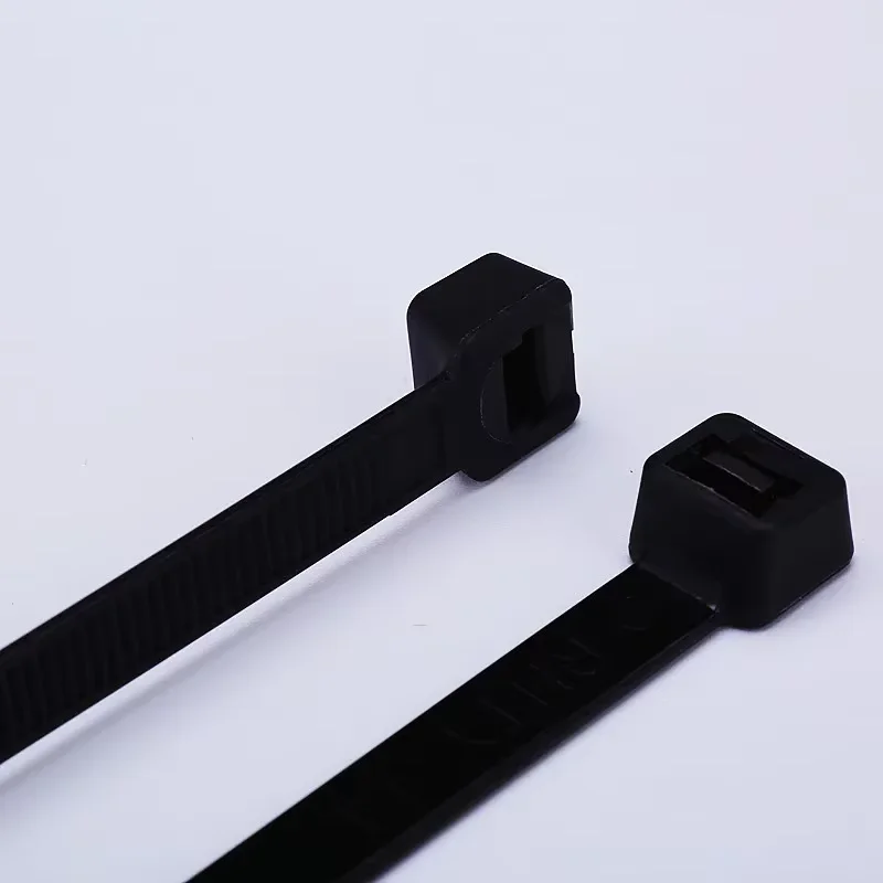 Durable Black Nylon Zip Ties - 100 Piece Set with Self-Locking Design