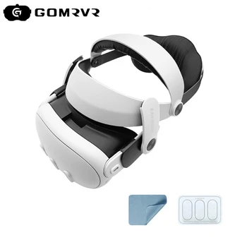 GOMRVR 메타 퀘스트 3 용 조절식 헤드 헤일로 스트랩, 분리형 대체 엘리트 헤드 스트랩, 퀘스트 3 VR 액세서리