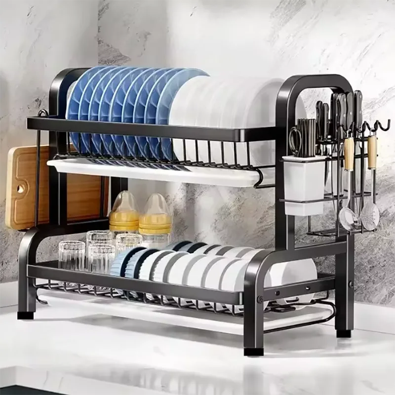 Two-Tier Compact Dish Rack 2