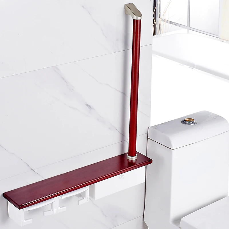 

Handle Type Two-Gear Toilet Paper Holder Commercial Bathroom Tissue Holder Toilet Roll Stand with Armrest