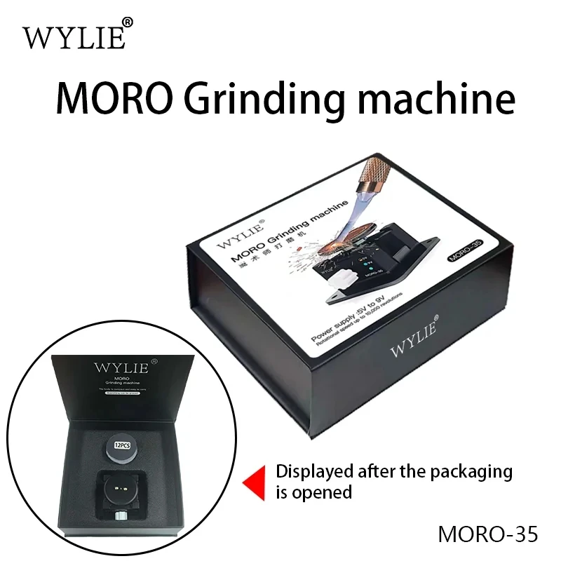 WYLIE MORO-35 Electric Grinding Machine For Motherboard Probes Blades  Tweezers Soldering Iron Tips Small Metal Polishing Tool - AliExpress