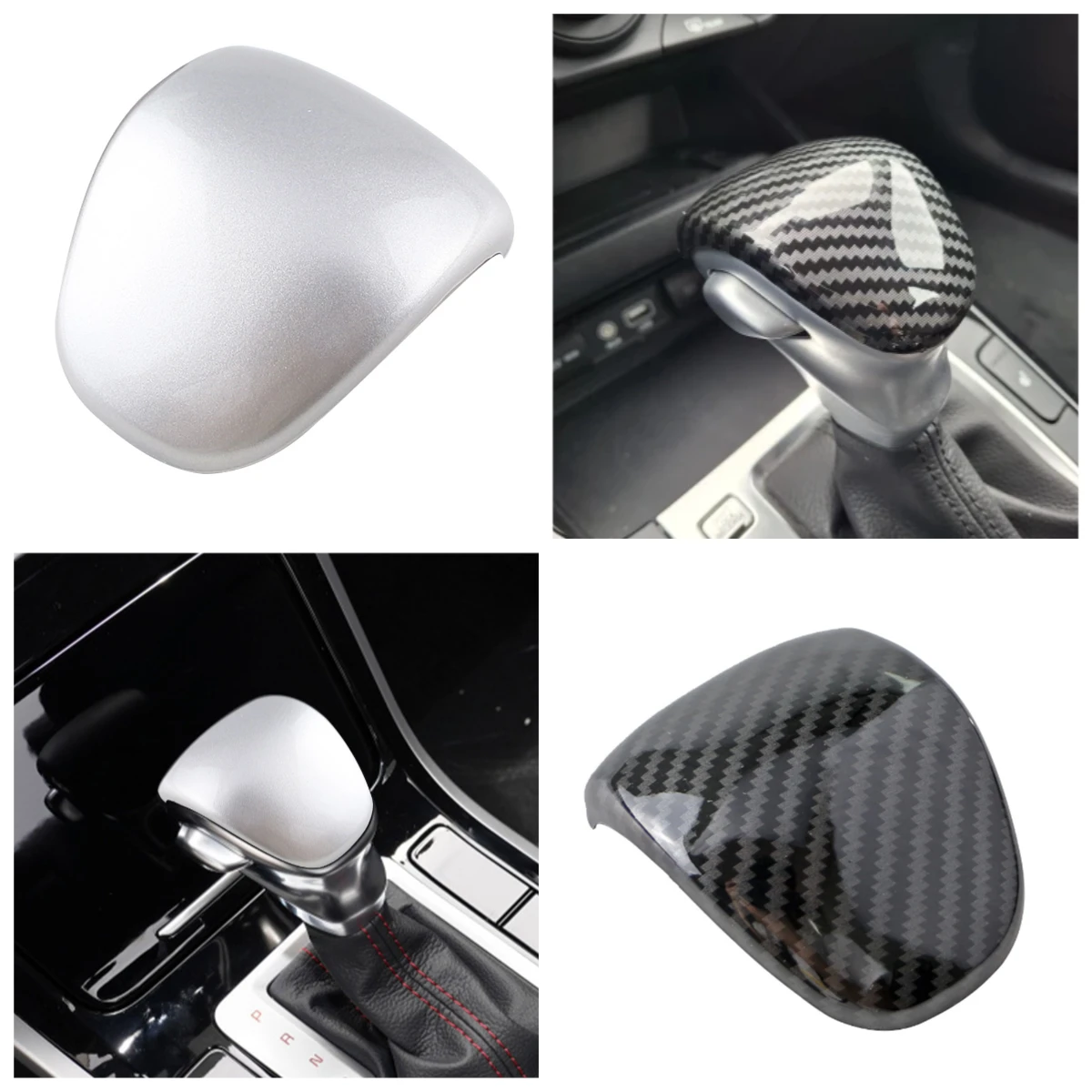 ABS Gear Shift Knob Handle Cover Trim for Car Interior Enhancement