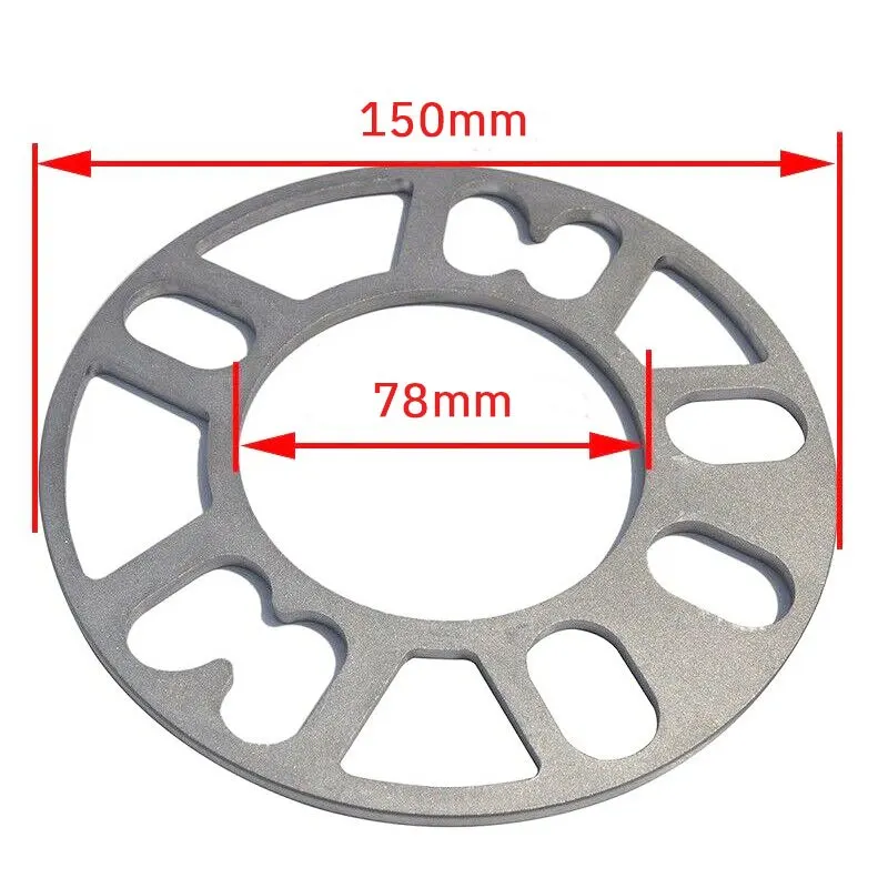 Hub Gasket 1PC Modified Hub Gasket Sturdy and Durable General Purpose Modified Widened Hub ET Adjustment Gasket Flange 3mm