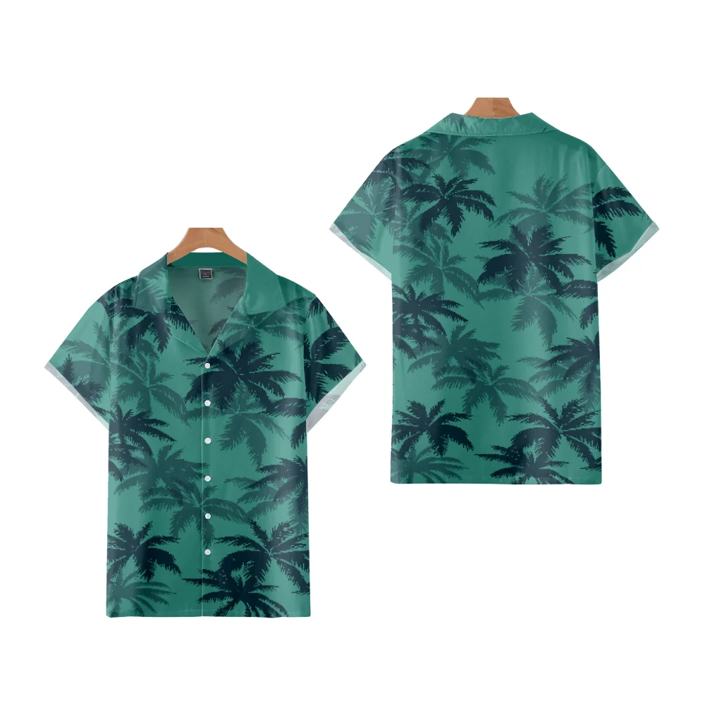 Men's Shirt Game Character Same Style Short Sleeve Cuban Oversize Hawaiian 3D Print Summer Holiday Vacation men hawaiian shirt