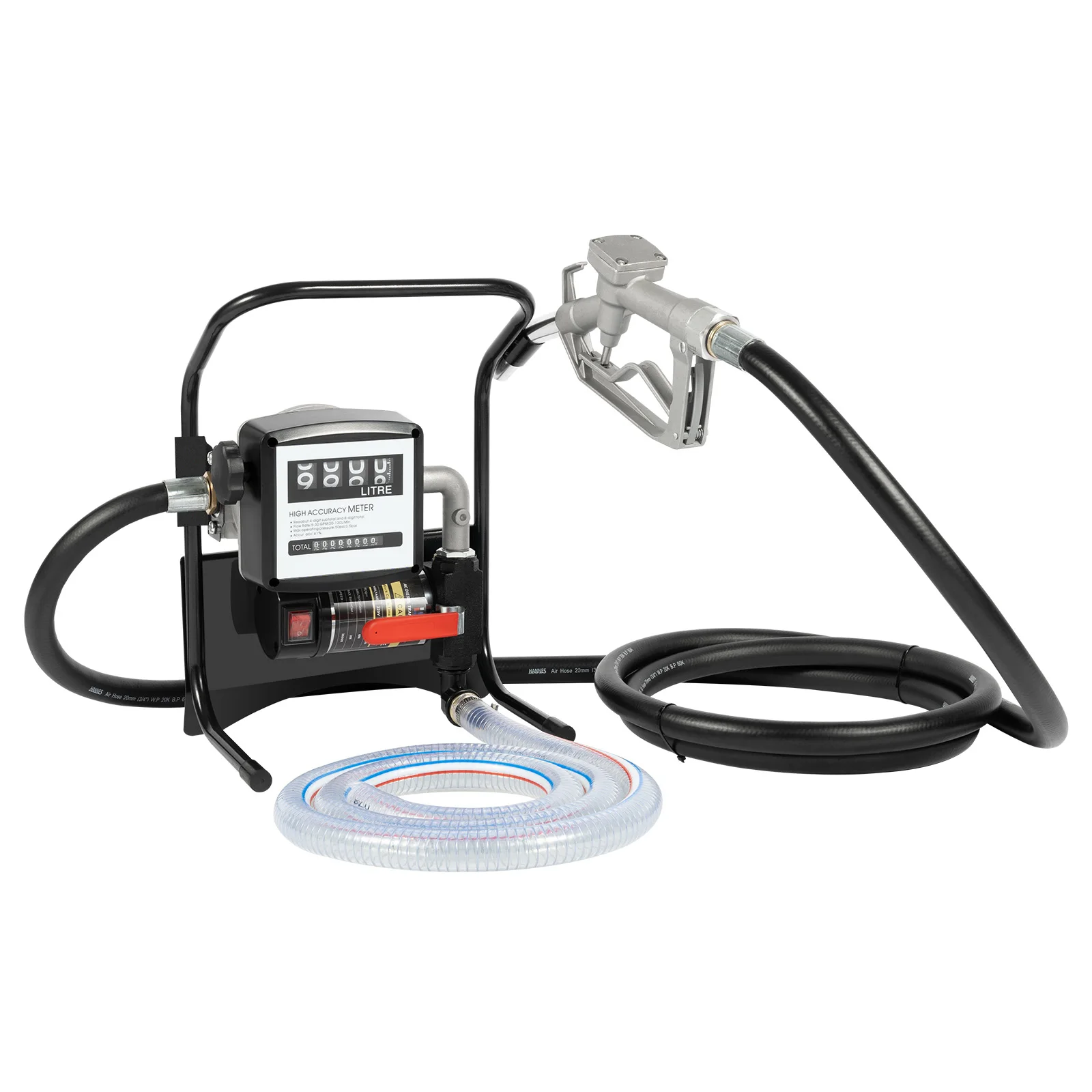 220 V Öltransferpumpe, elektrische Dieselpumpe, Kraftstoffpumpe, Upgrade der Ölwechselpumpe 45 l/min, Diesel-Flüssigkeitsübertragungspumpe mit Schläuchen – Detail 1