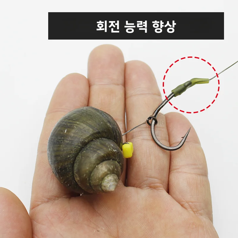 유럽식 잉어 낚시 바늘 정렬기 대구경 튜브는 10개의 샌드 위트 22개의 자이언트 훅과 함께 사용 가능하며, 잉어와 메기에 적합합니다.