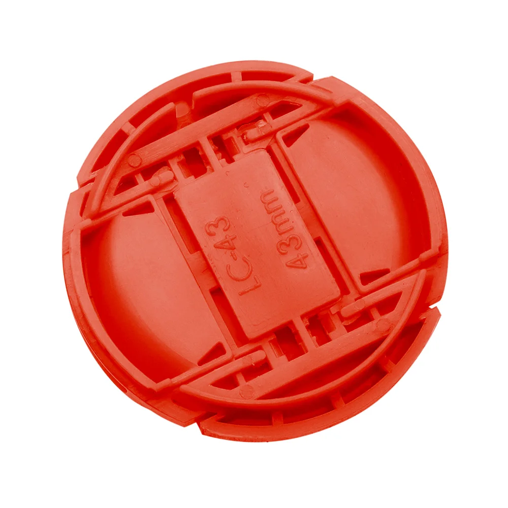 Camera Lens Cap Colorful Center Pinch Snap-on Universal Plastic 37 40.5 43 46 49 52 55 58 62 67 72 77 82 86 mm