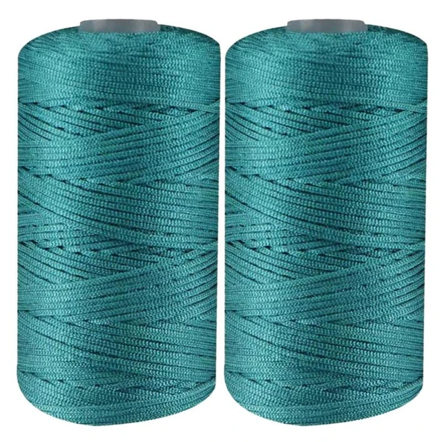 Likeecords 4mm Polyester Braided Macrame Cord 130m,Elastic Yarn for Crocheting  Bag Cord for Crafts,Plant Hangers, Bag, Decor