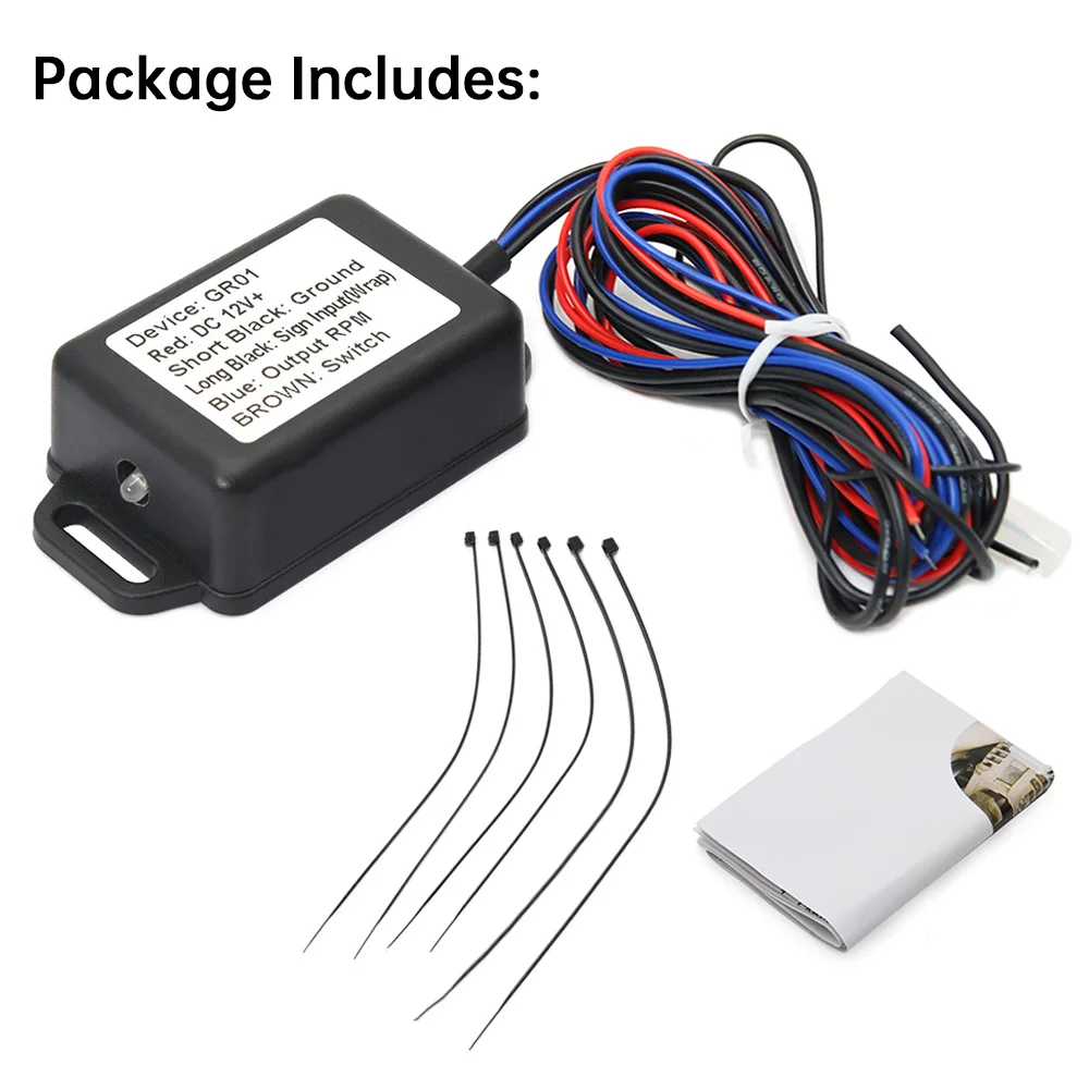 1PCS Universal Gasoline Engine Tachometer RPM Signal Adapter Tacho Engine Signal Adaptor Tachometer Gauge Engine Tachometer Tachometer Meter