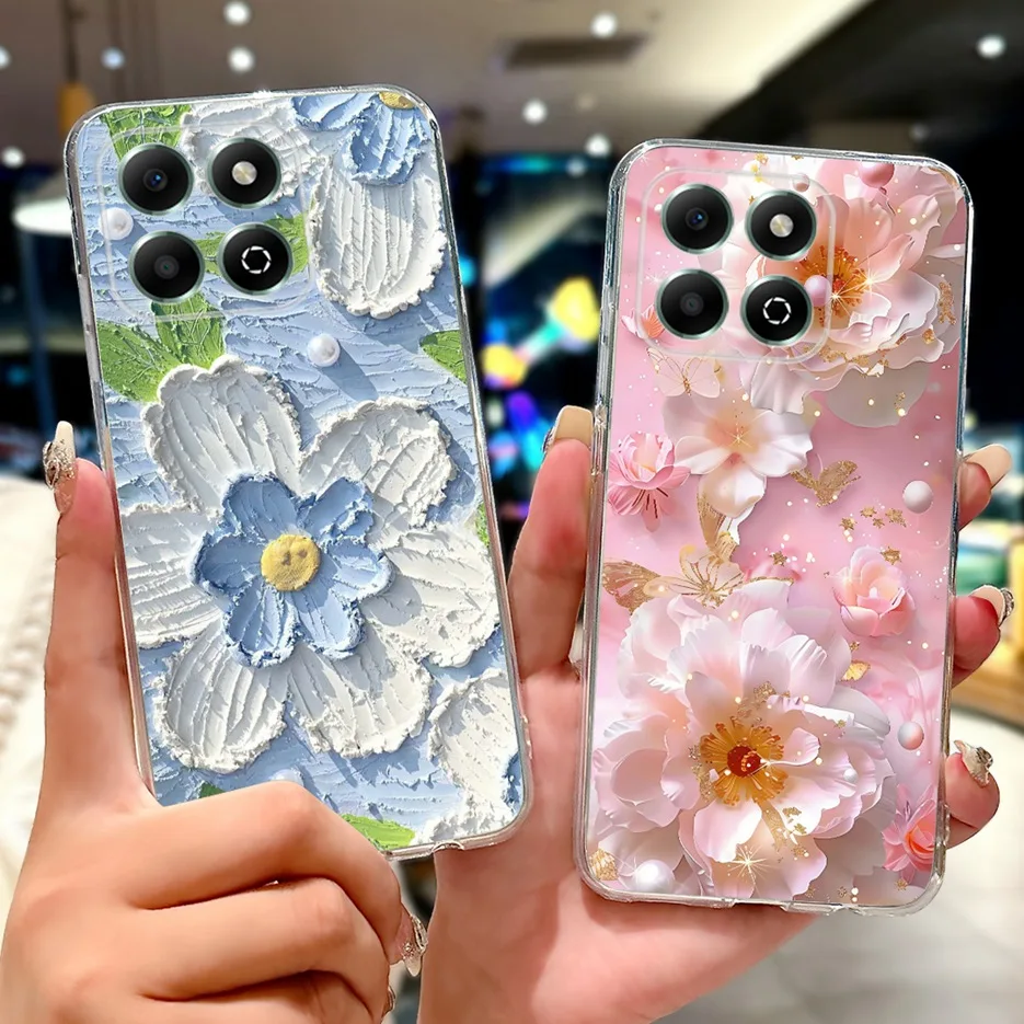 Colorful Flowers Painted Soft Silicone Case