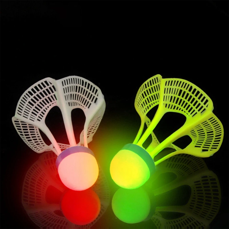 3Pcs/Set LED Light-up Badminton Balls Colorful LED Foamed Plastic Sport Badminton Shuttlecocks Children Luminous Set badminton ball,badminton shuttlecock