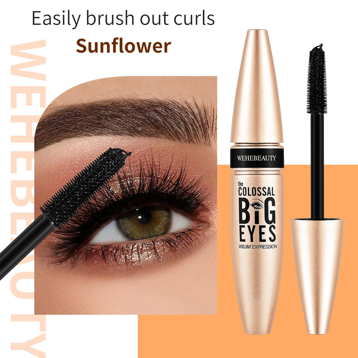 

Black Mascara Waterproof Thick Lengthening Eyelash Makeup Eyelash Dye Anti-sweat Curly Mascara 10ML Large Capacity Cosmetics