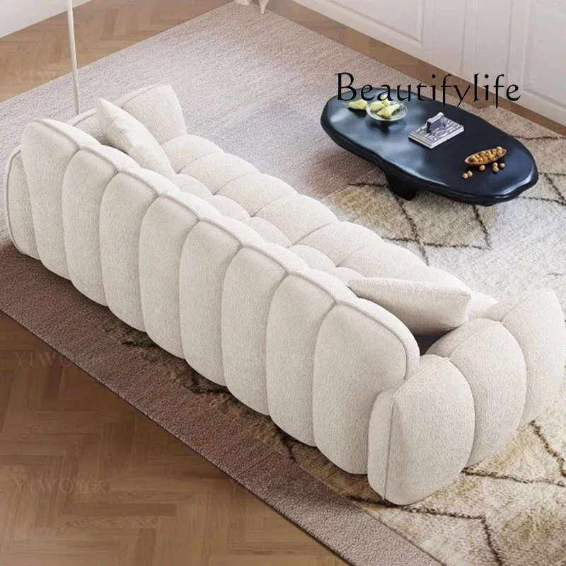 Canapés de salon C V, style nuage mignon, grande taille, style chinois, couleur crème, pour balcon, canapés de salon blancs bon marché, tendance, Sillon Cama, Home Desi