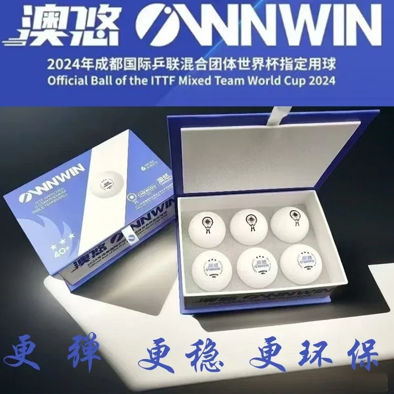 Description Picture 5 of itemOriginal Table Tennis Balls 2024 Official Balls of The ITTF Mixed Team World Cup V40+ Ping Pong Balls 3 Star Competition Balls