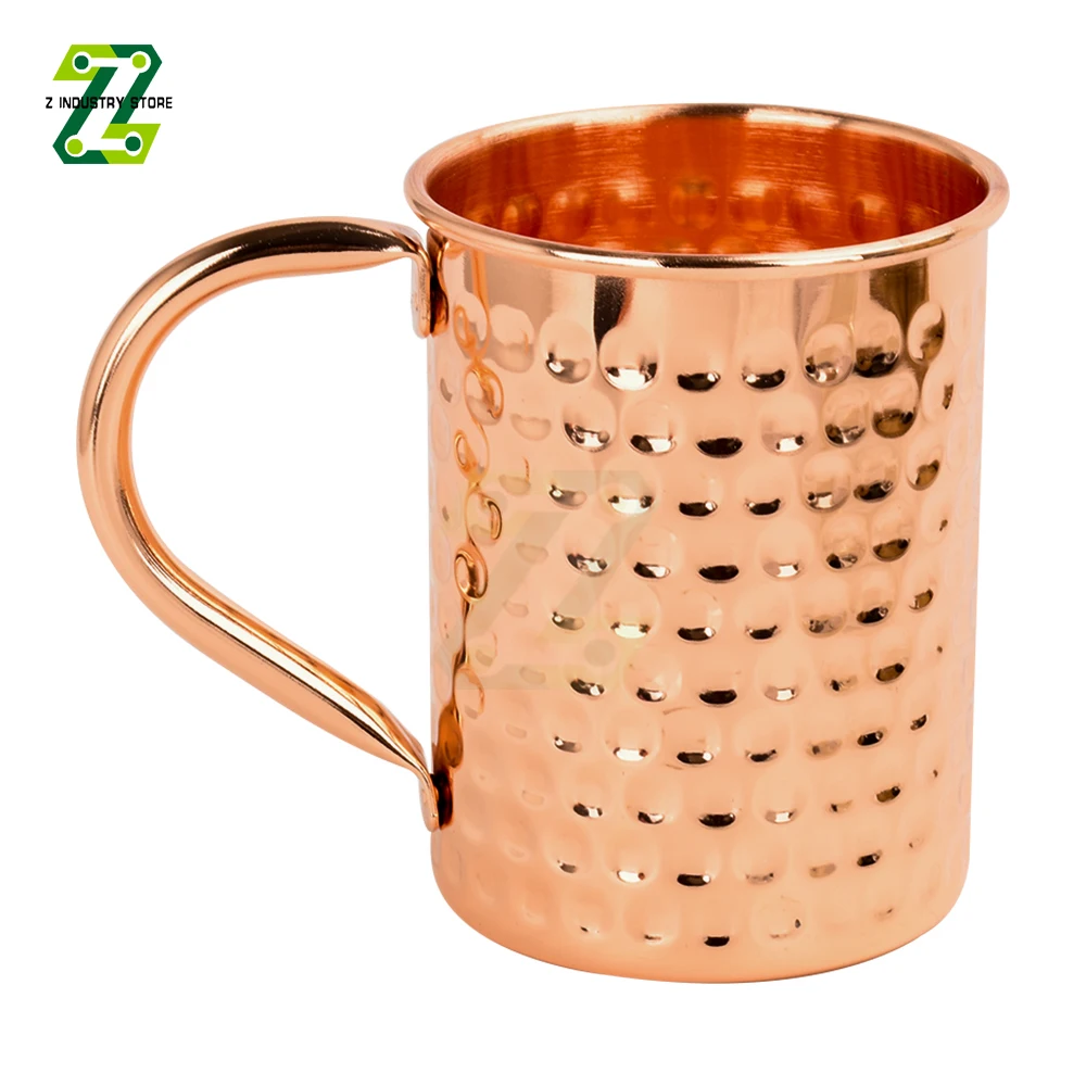 Handcrafted Stainless Steel Moscow Mule Mug – 450ml Enhanced Frosting for Cocktails & Beverages