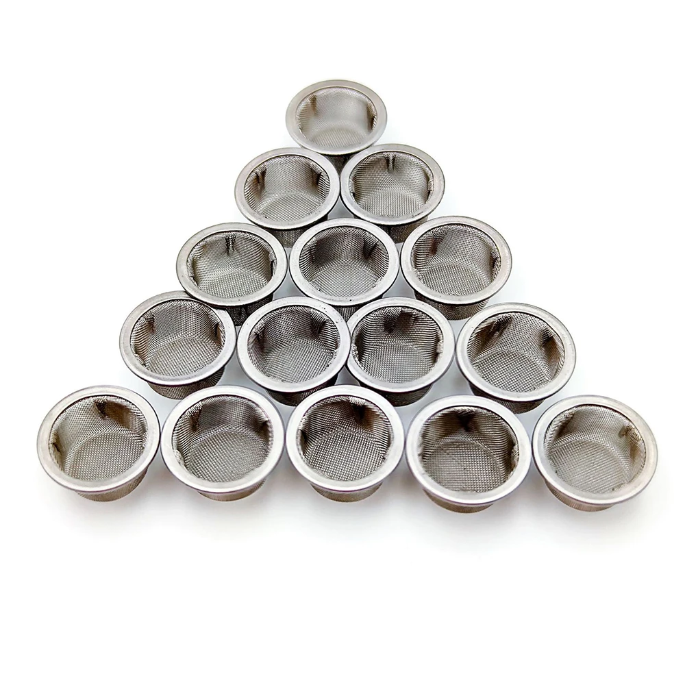 10/20/50Pcs 16mm Diameter Screen Stainless steel Mesh Pipe Filter Tobacco Smoking Pipe Metal Filter Replaceable Accessories smoking accessories tobacco pipe tobacco smoking accessories smoking pipe filters herb smoking pipe smoking pipe