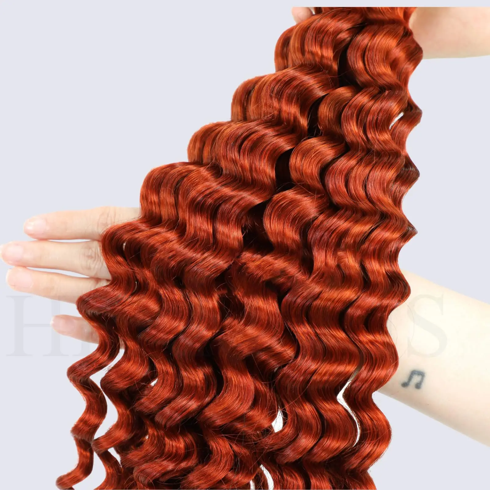 Geen Inslag Menselijk Haar Bulk Extensie Diep Krullend Maagdelijk Menselijk Haar Bulk Haar Weven Voor Afrikaanse Vrouwen Vlechten 16-28 Inch Vlechten