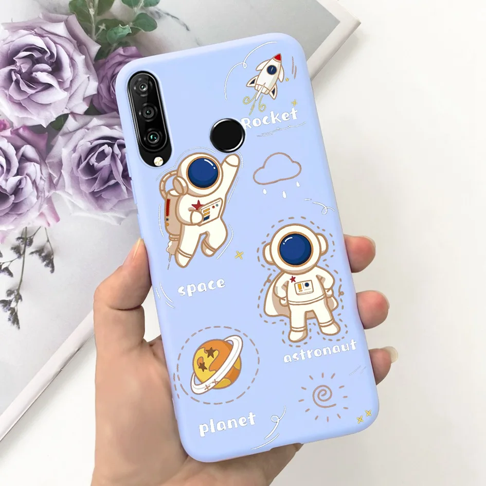 Floral Space Pattern Soft Silicone Phone Case