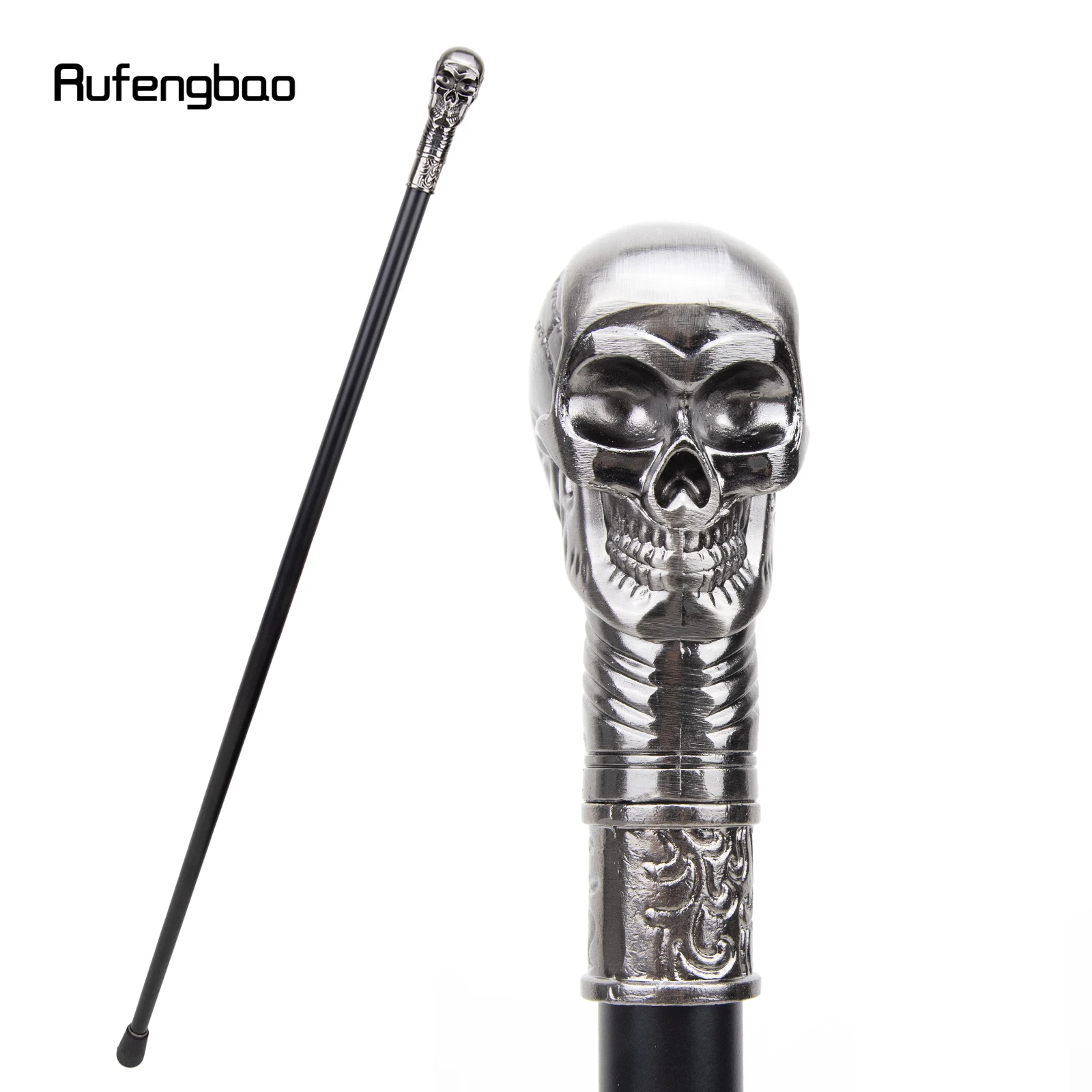 Skull Head Steampunk Luxury  Single Joint Fashion Walking Stick Decorative Cospaly Party Walking Cane Halloween Crosier 93cm