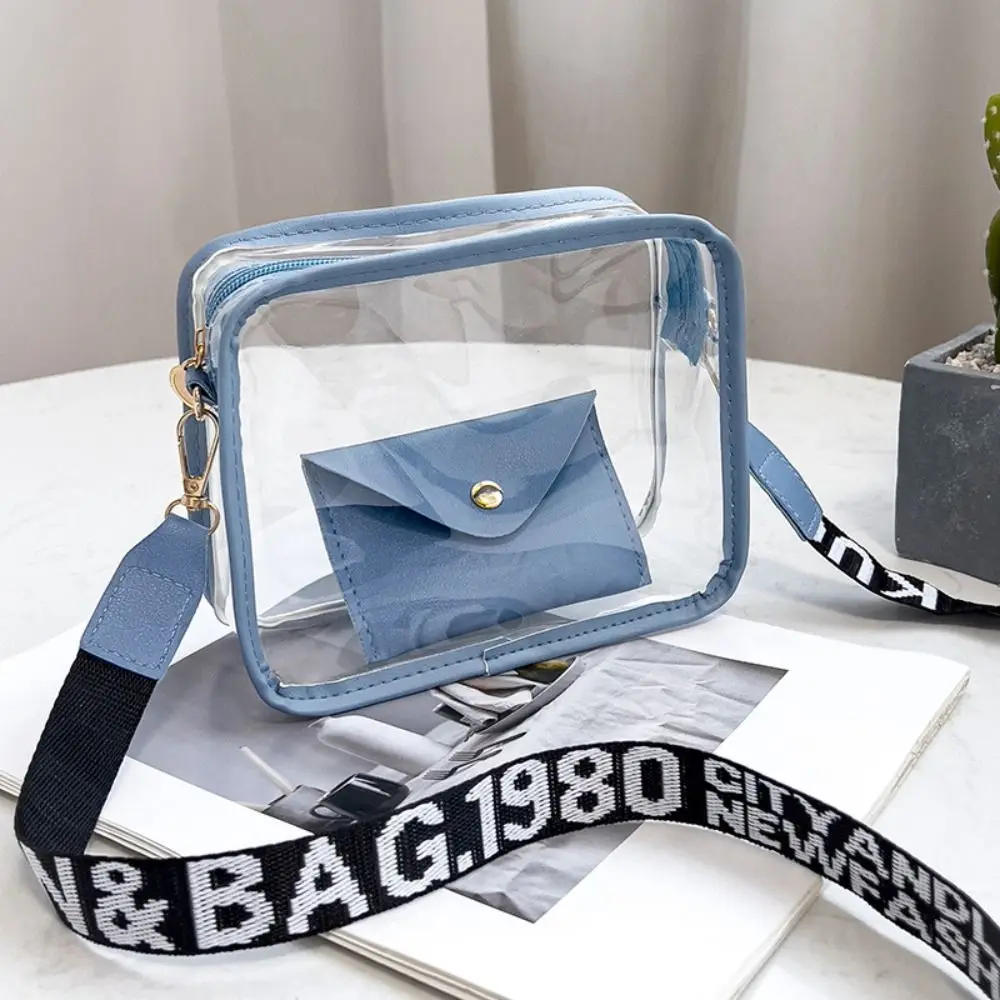 ตัวเลือกสินค้า กระเป๋าแฟชั่น PVC โปร่งใส สะพายข้าง Crossbody ขนาดเล็ก