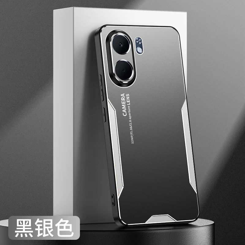 Luxury Metal Matte Camera Protection Phone Case - Hard Back Anti-Fall Shockproof Bumper Cover