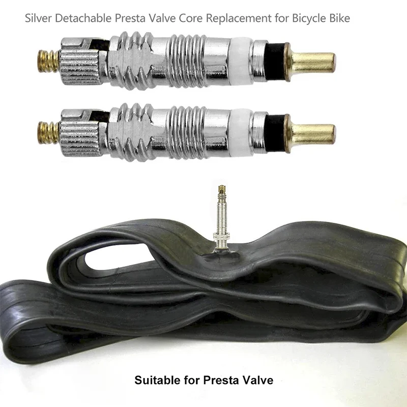 Bicycle Removable Presta Valve Core Bike Replacement Brass Tubeless Core Road MTB Bike 2~40pcs