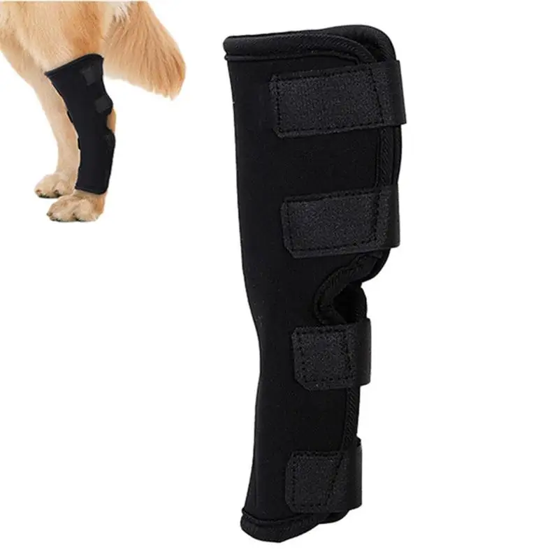 

Adjustable Pet Knee Pads Dog Support Brace For Leg Injury Recover Hock Joint Wrap Breathable Dog Legs Protector Support Health