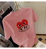 European and American neutral light luxury Korean version loose pattern summer versatile cotton T-shirt women's top 3