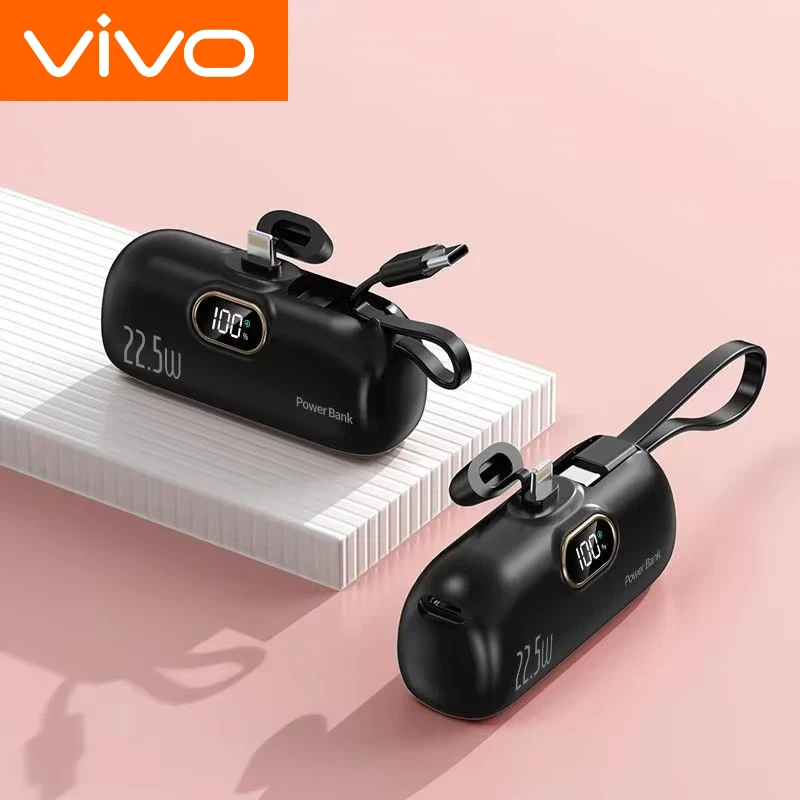 Xiaomi 30000mAh Mini Portable Power Bank Capsule Mobile Power Supply بطارية خارجية للطوارئ شاحن سريع لهاتف Type-c iPhone