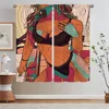 Abstract Sexy Girl Kitchen Curtains in the Living Room Decoration Blackout Curtains Salon 2 Cheap Pieces Beaded Curtain Tiebacks 1