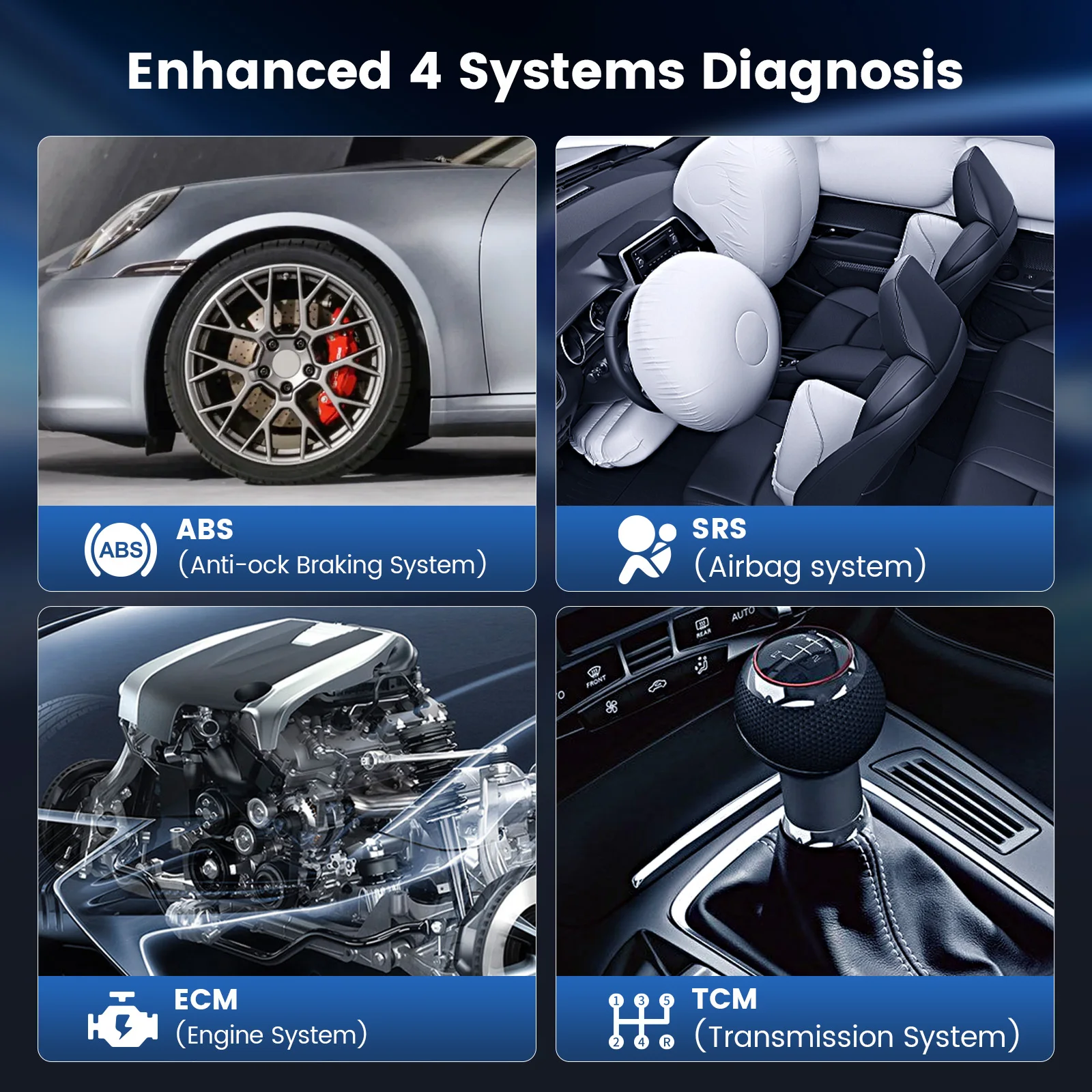 MUCAR CS4 OBD2 ĵ 4 ý ABS SRS ECM TCM  ,  EPB SAS TPMS ETS Ʈ,  , 5  