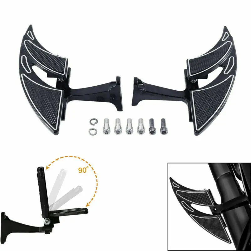 

Motorcycle Rear Passenger Footboard Floorboard Bracket Kit For Harley Touring Road King Electra Street Glide 1993-2022