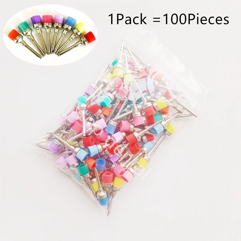

1000Pcs Dental Nylon Polishing Brushes Dentist Prophy Prophylaxis Brush For Mixed Colors