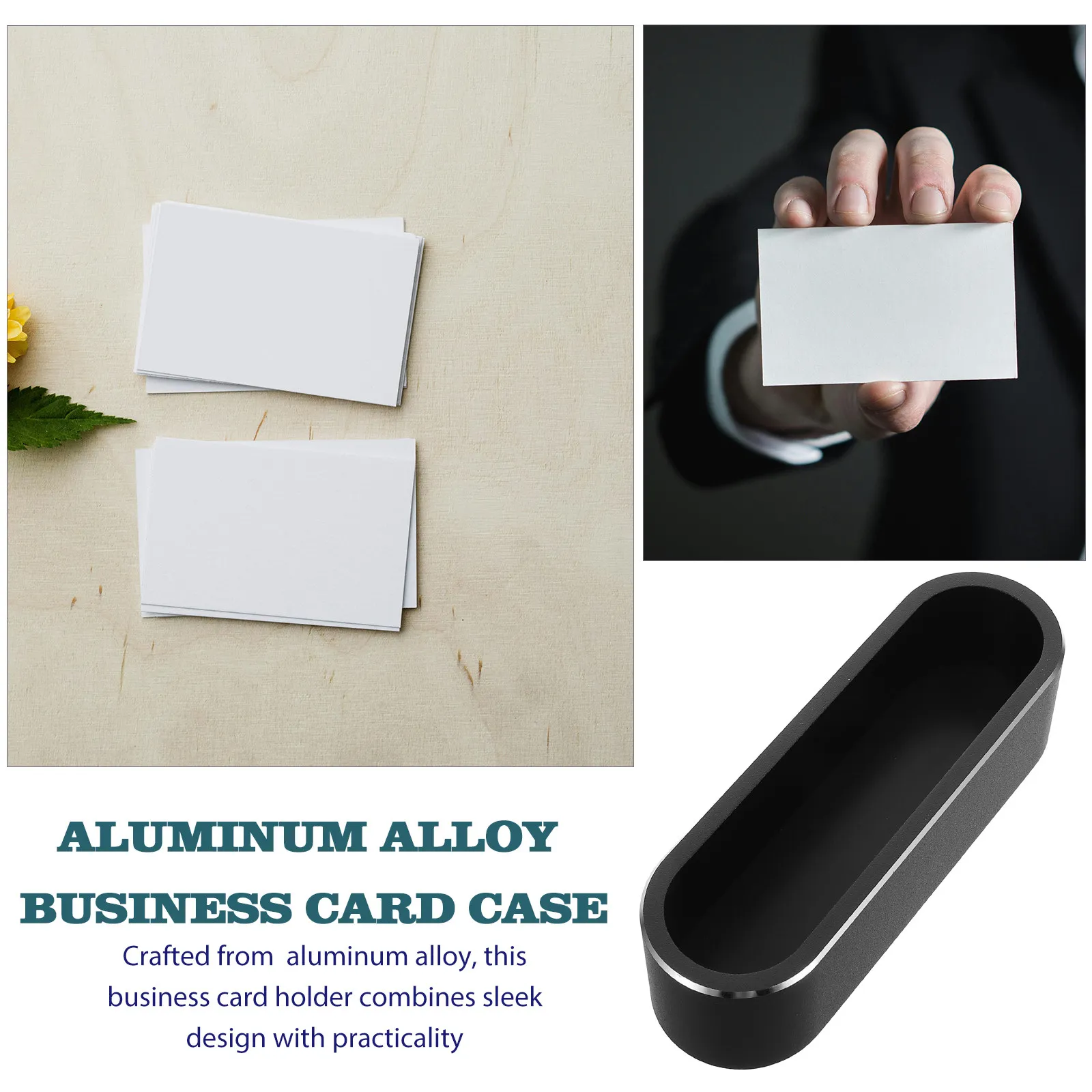 금속 명함 홀더 데스크탑 - 전문적인 명함 정리 및 빠른 검색을 위한 견고한 알루미늄 합금 디스플레이 스탠드