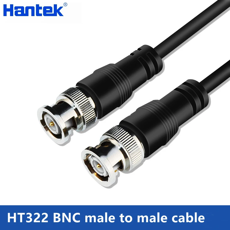 Test probe lead cable Hantek BNC Male to Male Plug Coaxial Cable TV Extension Cable Surveillance Camera Pure Copper Jumper Signal Transmission HT322
