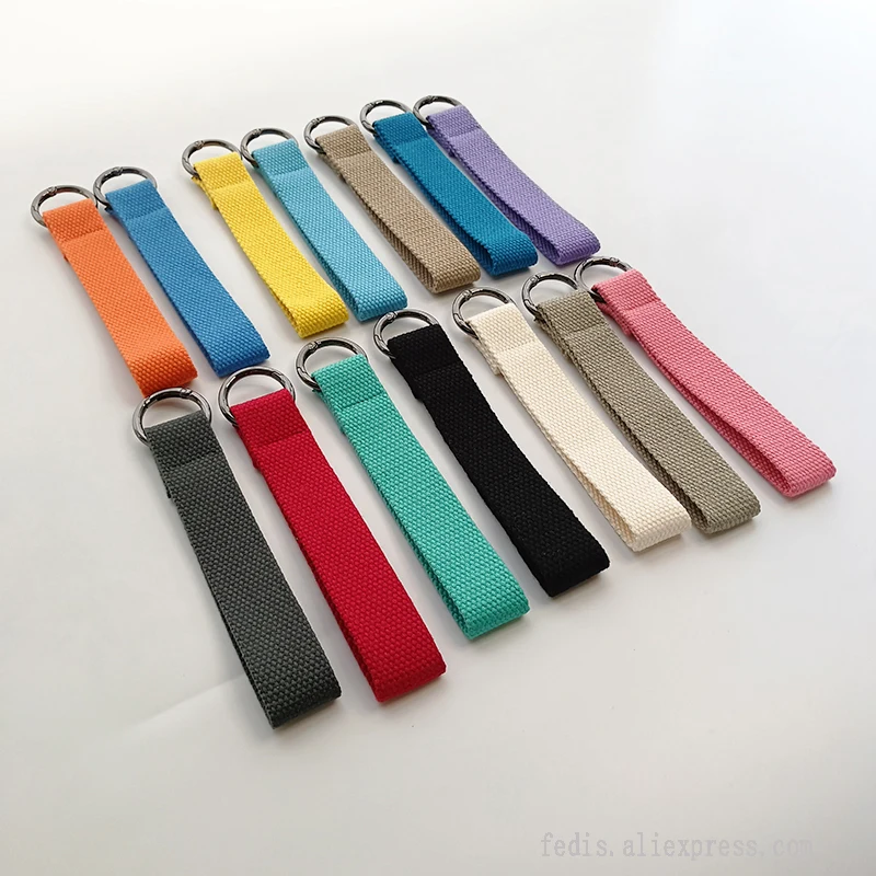 2.5x15cm Korea Fabric Strap Name Tag Luggage Ribbon for DIY Iron On Patch Keychain Phone Personalized Key Chain Bacpack Strap