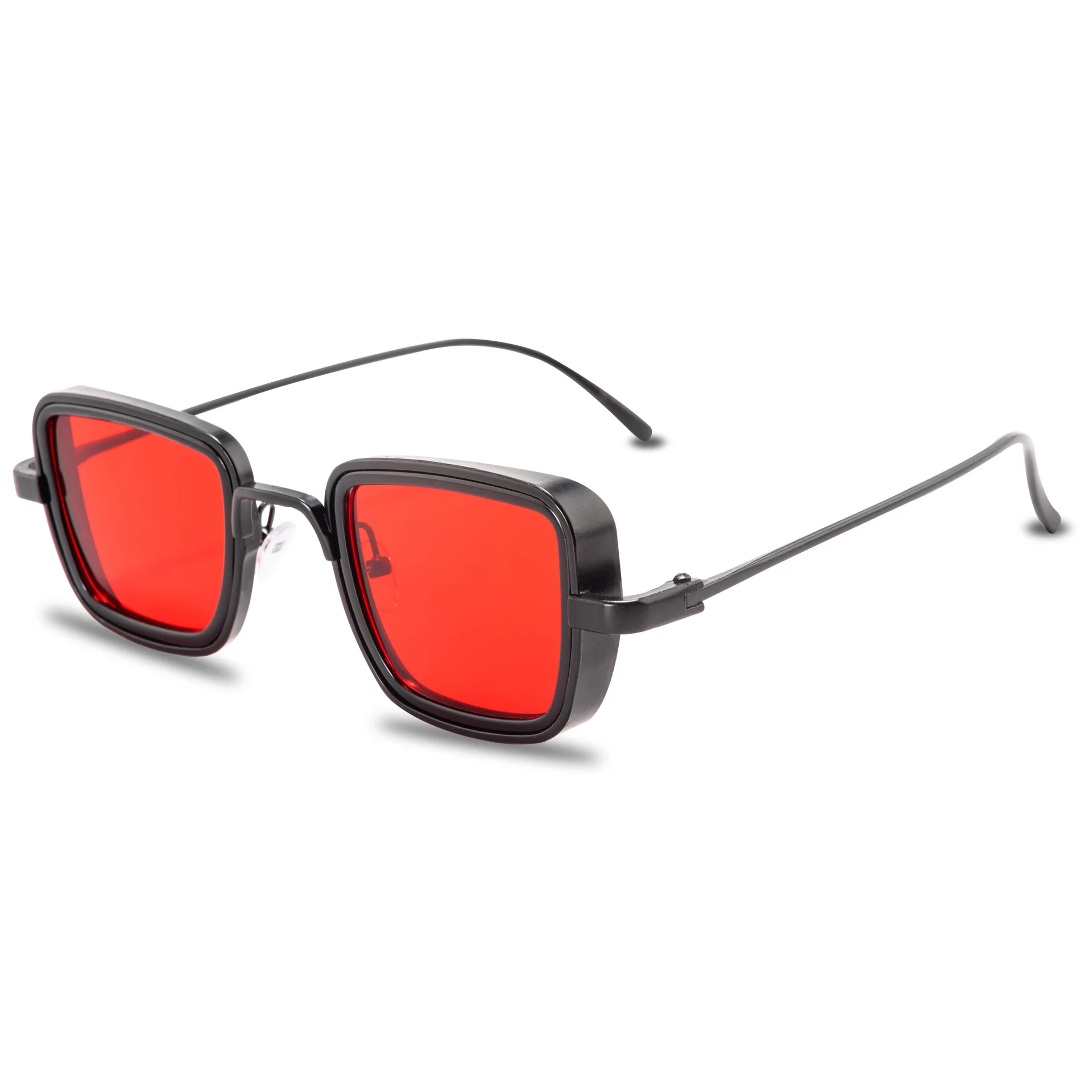 Vintage Steampunk Square Sunglasses - Unisex Brand Designer Colorful Summer Shades