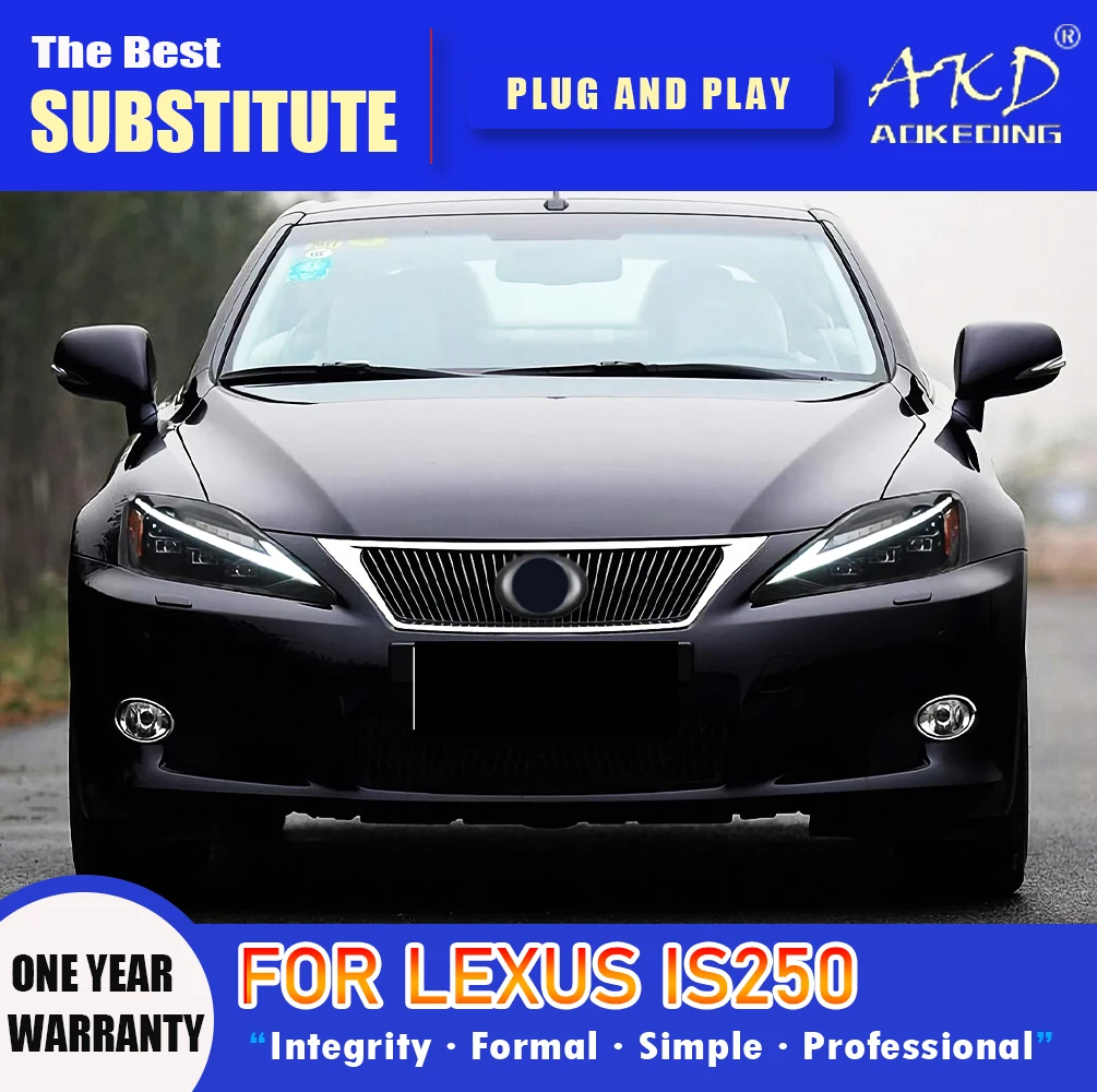 AKD Head Lamp for Lexus is250 LED Headlight 2006-2012 Headlights is300 is350 DRL Turn Signal High Beam Angel Eye Projector Lens 5 AKD Head Lamp for Lexus is250 LED Headlight 2006-2012 Headlights is300 is350 DRL Turn Signal High Beam Angel Eye Projector Lens 5