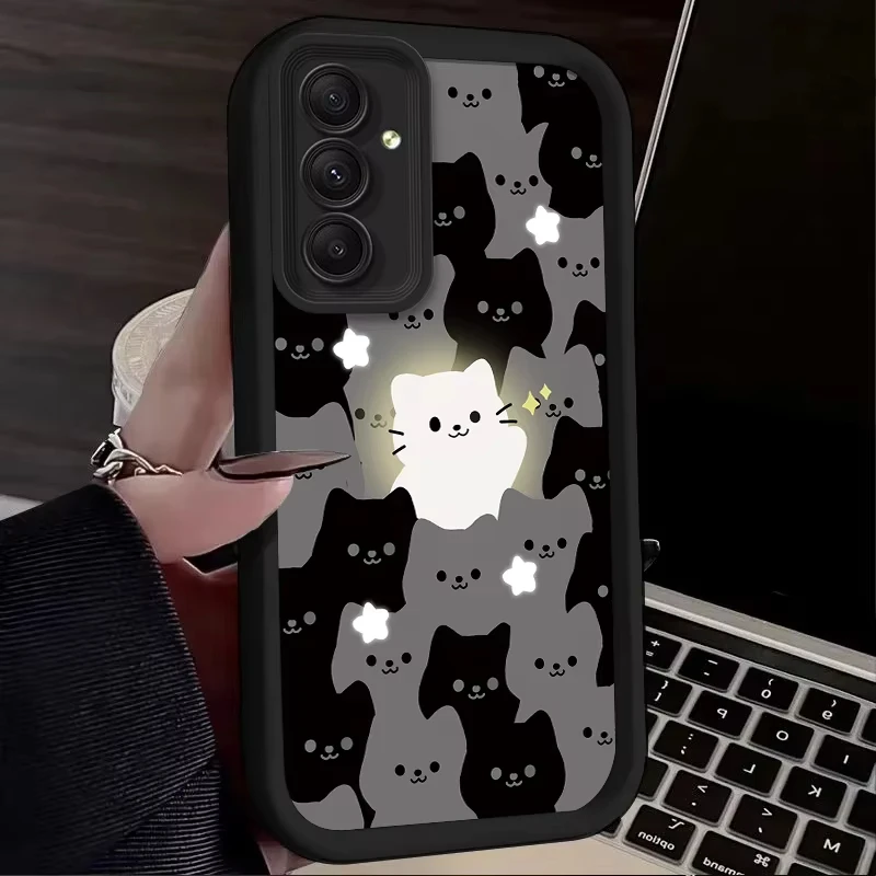 Lovely Glowing Cat Cartoon Phone Case